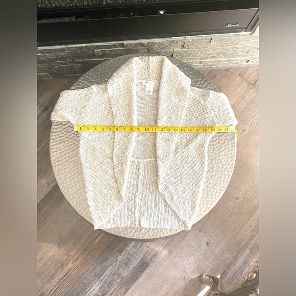 White House Black Market Textured Cardigan Shrug - Picture 7 of 8